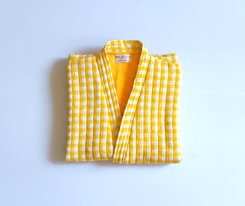 Gingham Quilted Vest (Available on Pre-order)
